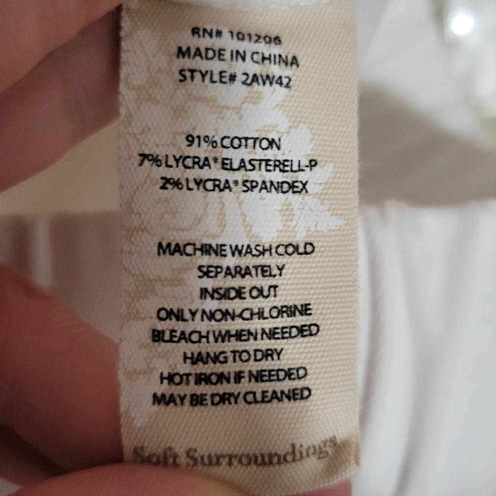 Soft Surroundings elastic waist high rise size small - Picture 5 of 8